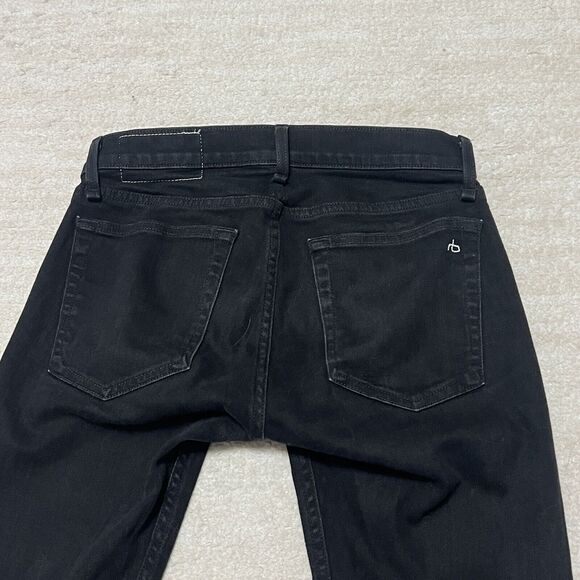 Rag & Bone Men’s Stretch Skinny Jeans Fit 1 Extra Slim Black Size 29x32 - Picture 4 of 10